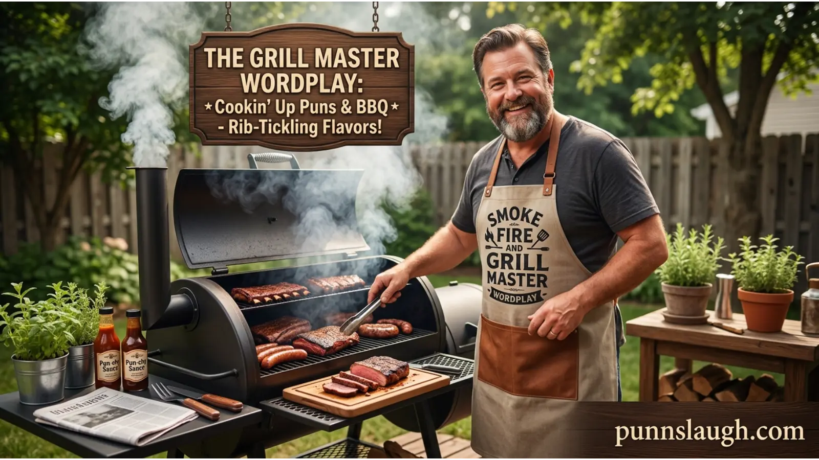 Smoke Fire and Grill Master Wordplay