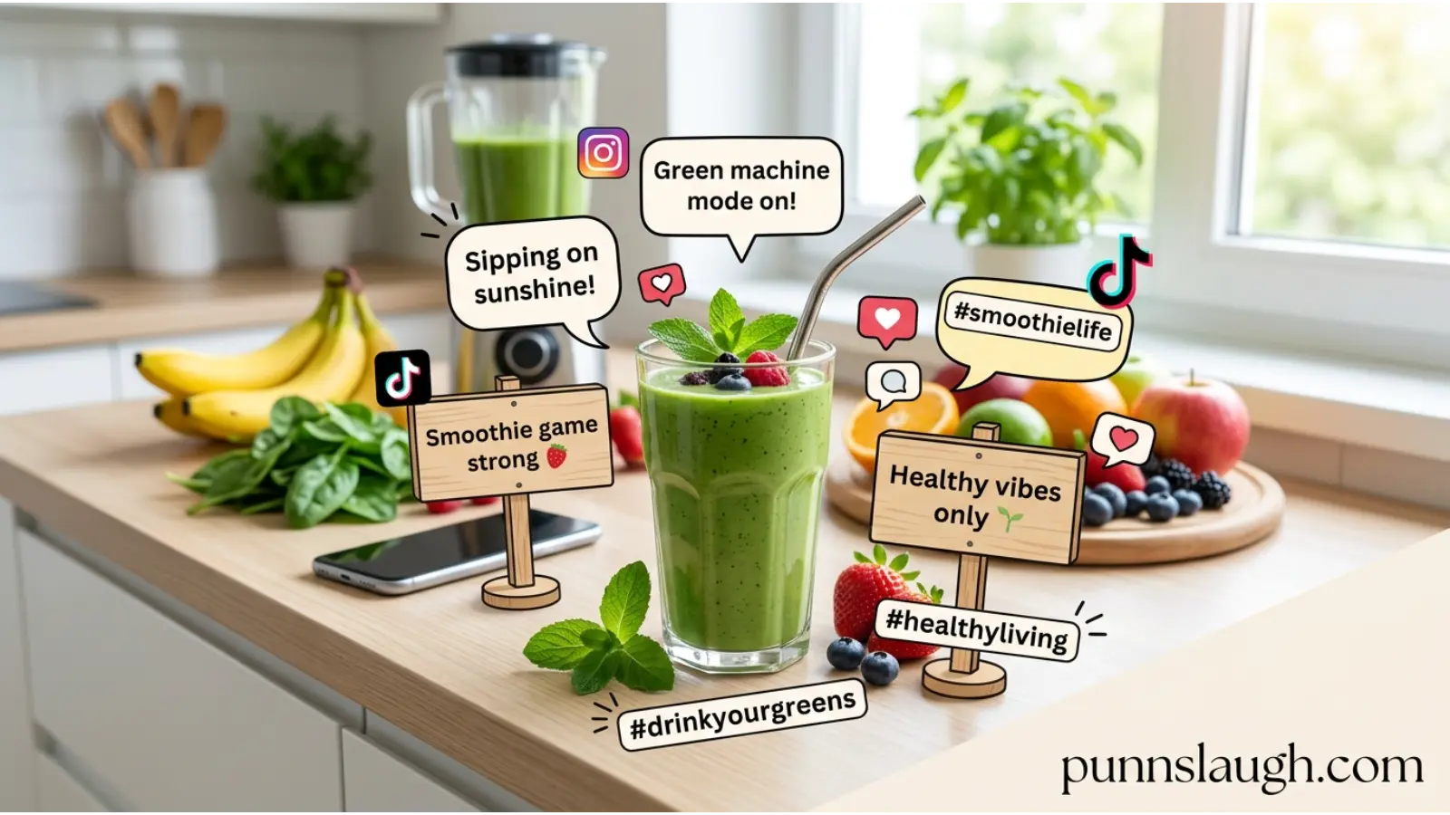Smoothie Captions For Instagram And TikTok
