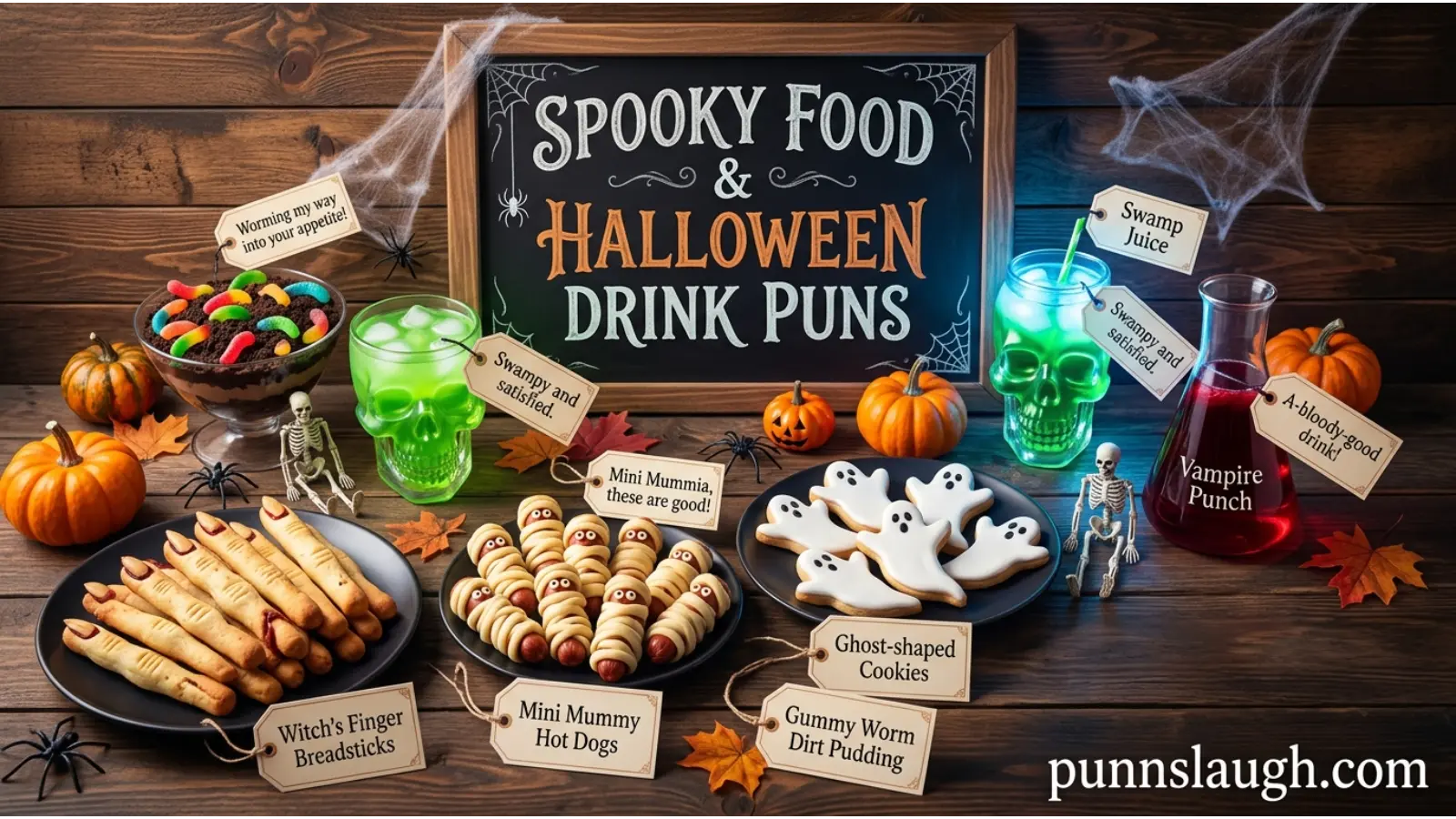 Spooky Food and Halloween Drink Puns