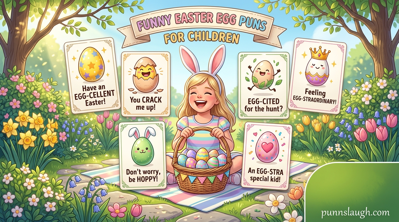 Funny Easter Egg Puns for Children