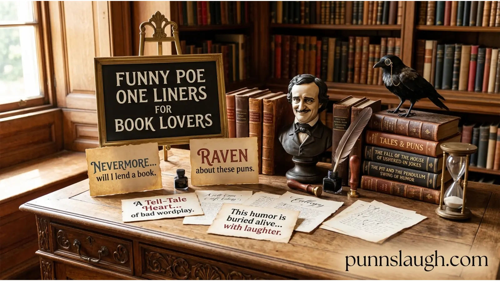 Funny Poe One Liners for Book Lovers