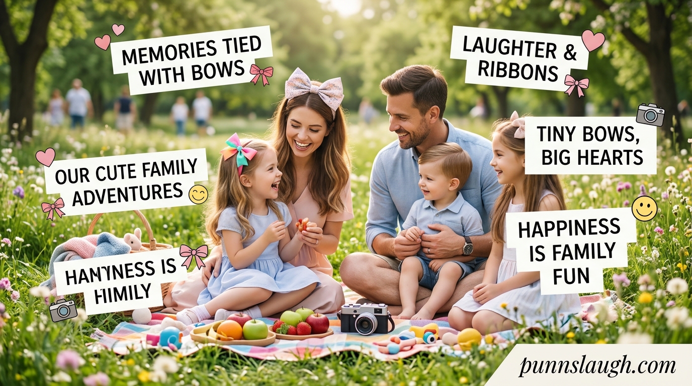 Cute and Clean Bow Captions for Family Fun