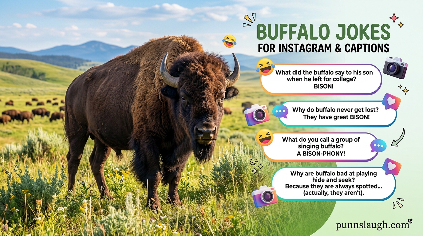 Buffalo Jokes for Instagram and Captions