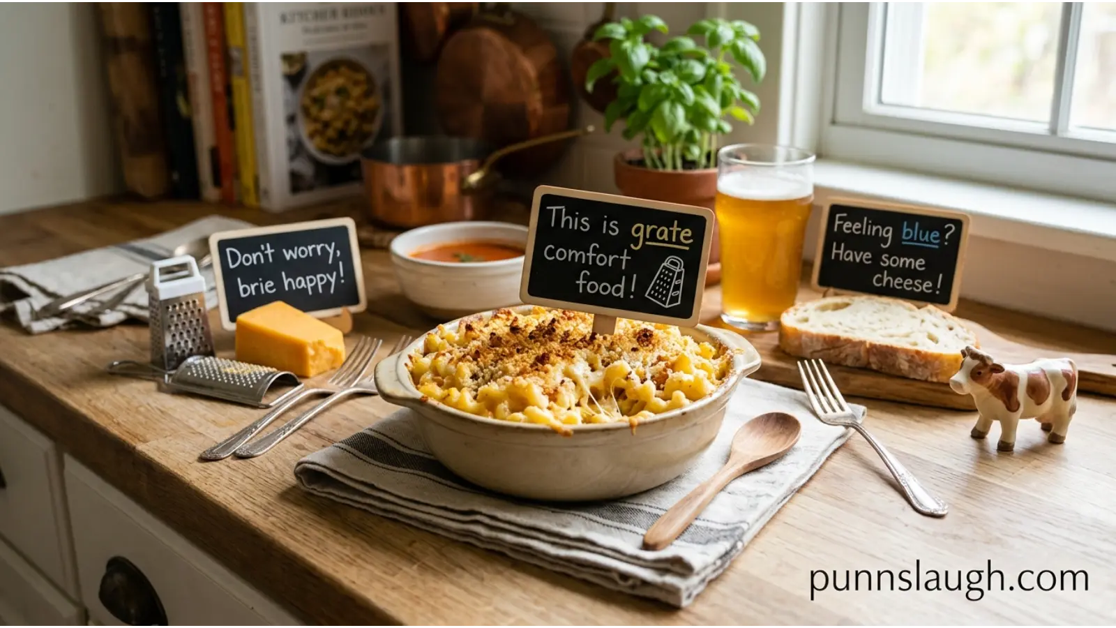 Food Related Cheese Jokes and Comfort Food Humor