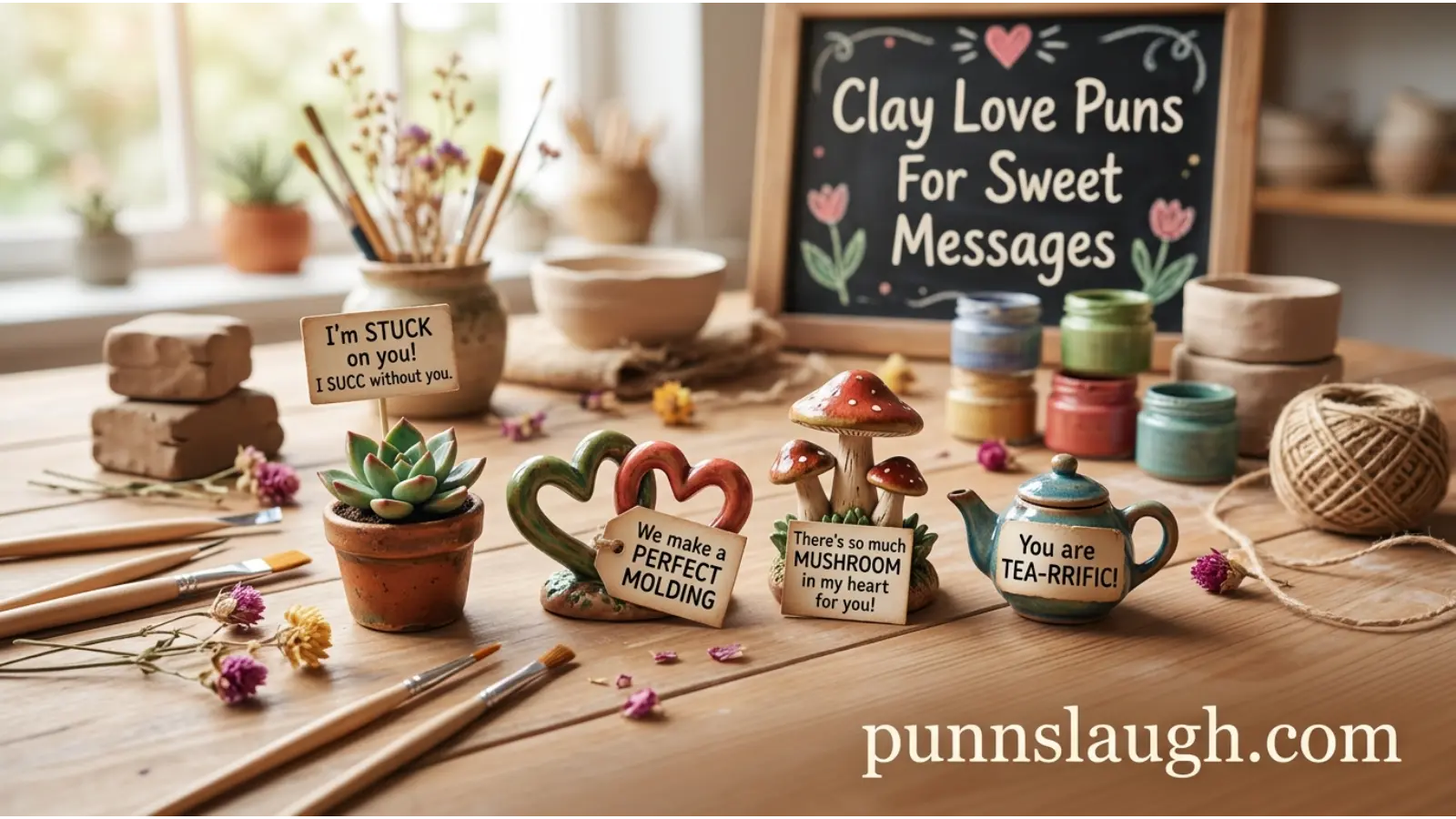 Clay Love Puns For Sweet Messages