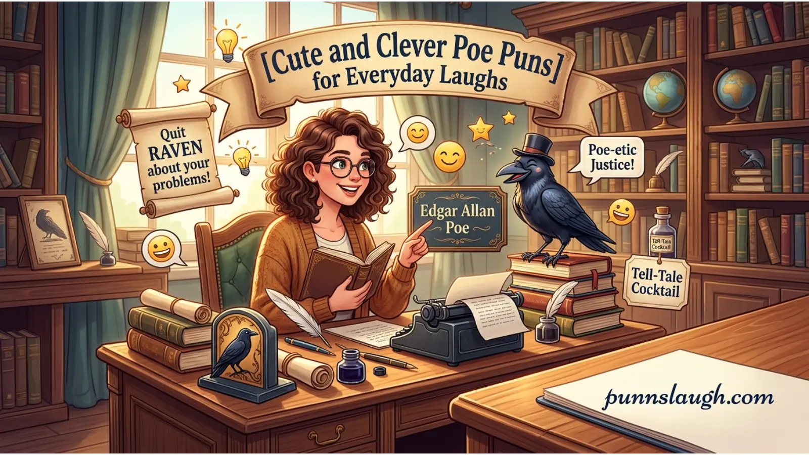 Cute and Clever Poe Puns for Everyday Laughs