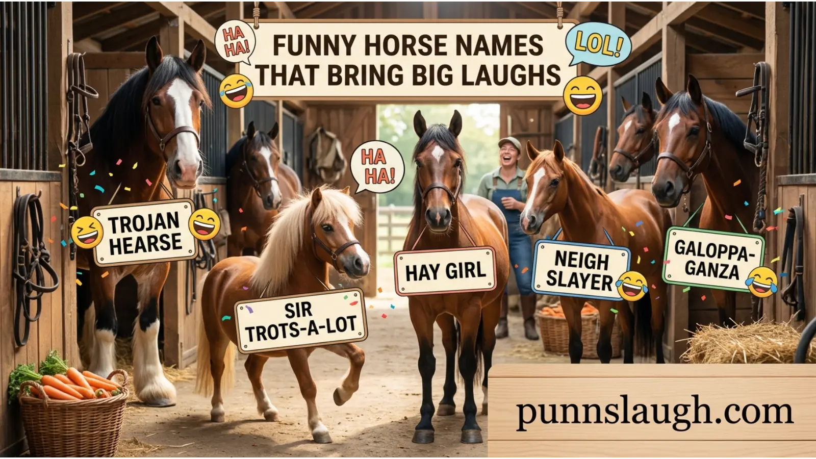 Funny Horse Names That Bring Big Laughs