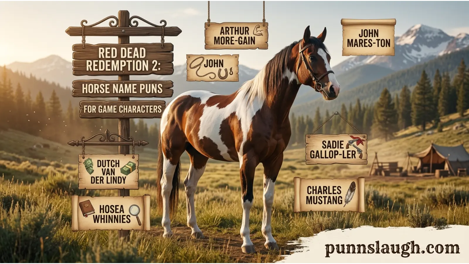 RDR2 Horse Name Puns for Game Characters