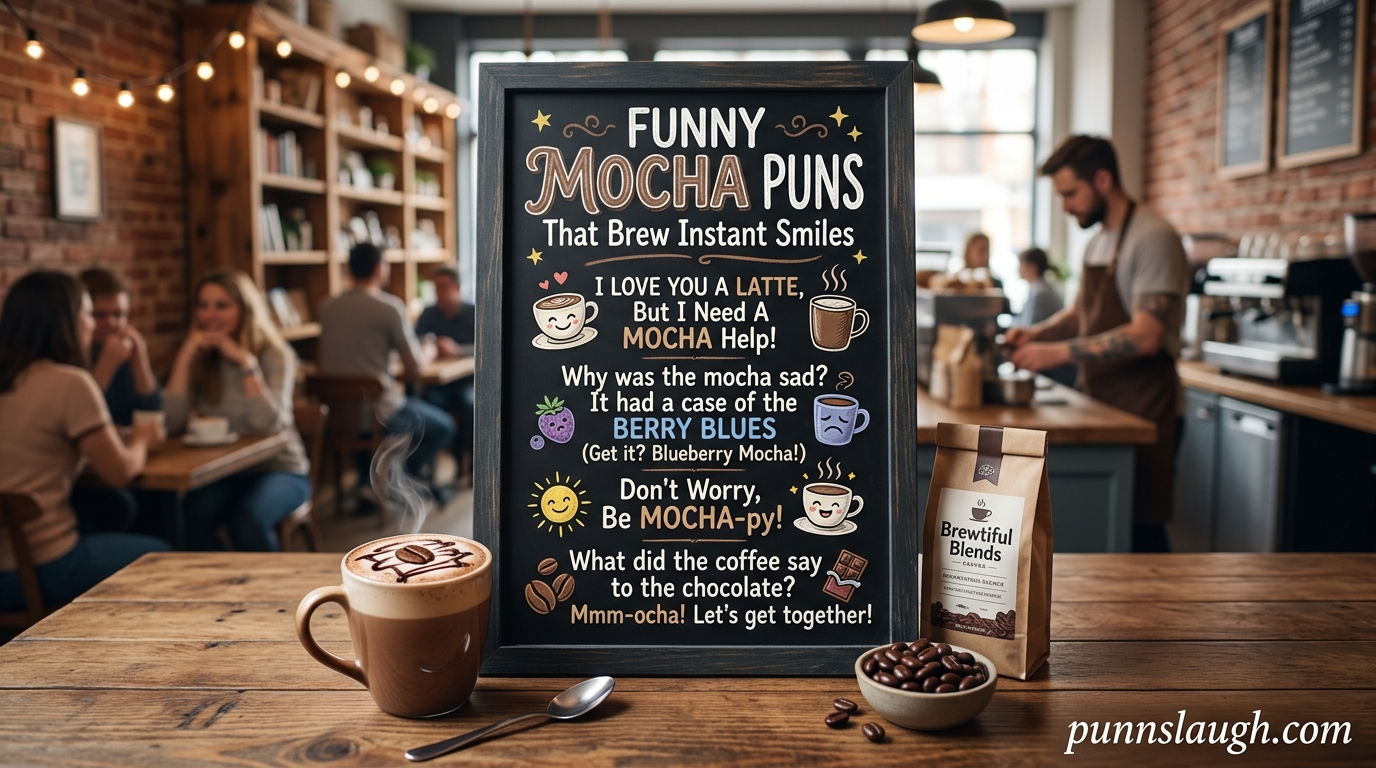 Funny Mocha Puns That Brew Instant Smiles