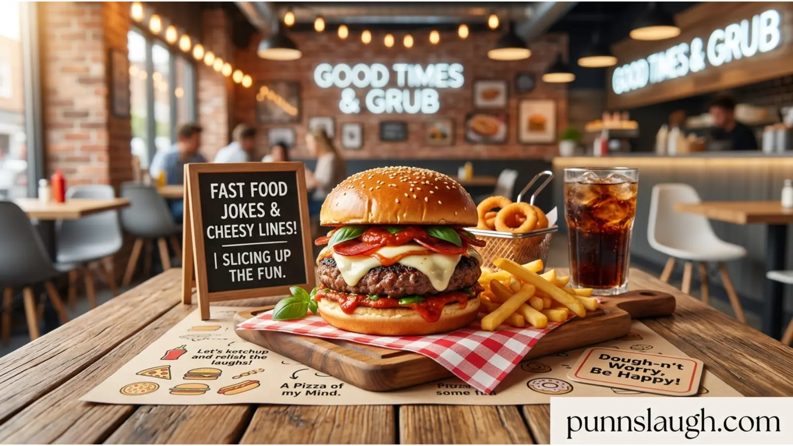 Pizza Burger and Fast Food Jokes