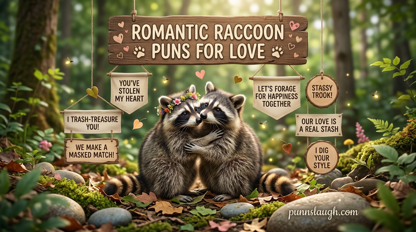 Romantic Raccoon Puns for Love