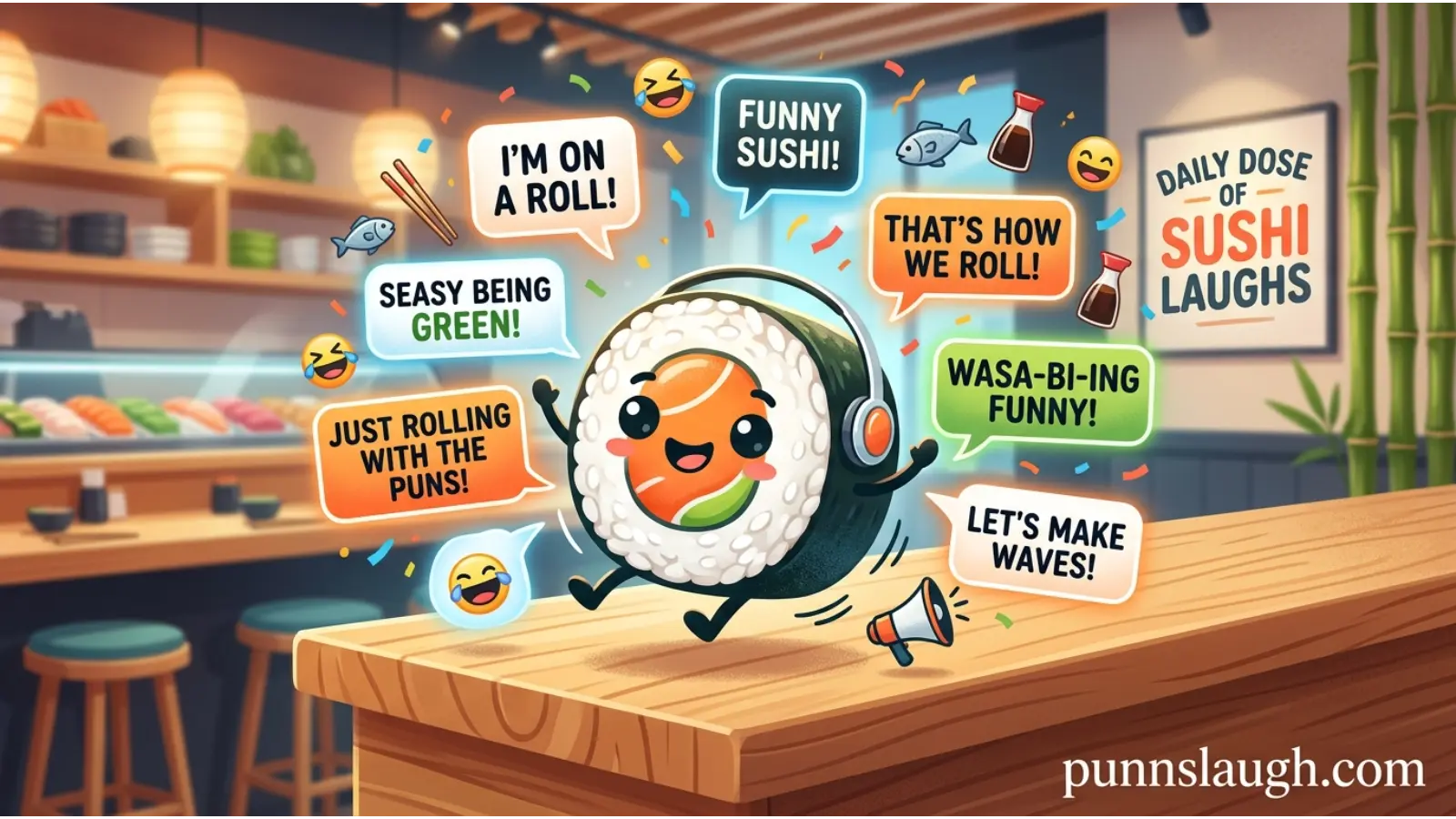 Rolling With Funny Sushi One Liners