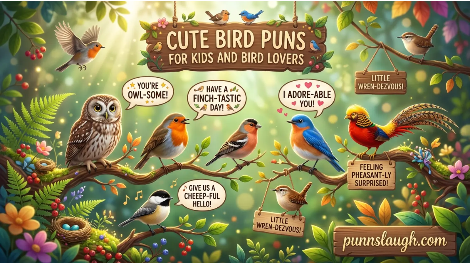 Cute Bird Puns For Kids And Bird Lovers
