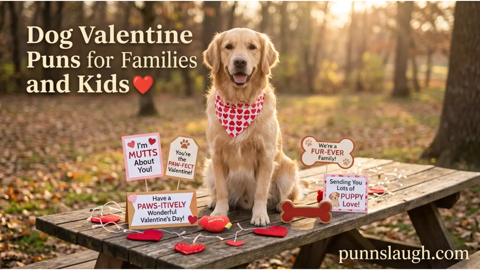 Dog Valentine Puns for Families and Kids