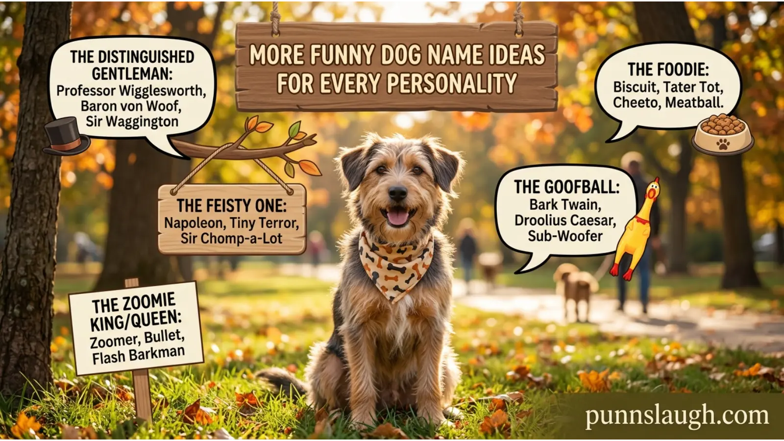 More Funny Dog Name Ideas for Every Personality