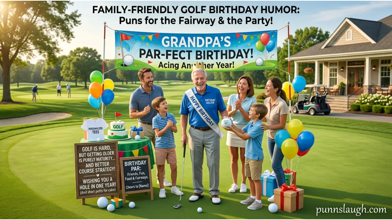 Family Friendly Golf Birthday Humor