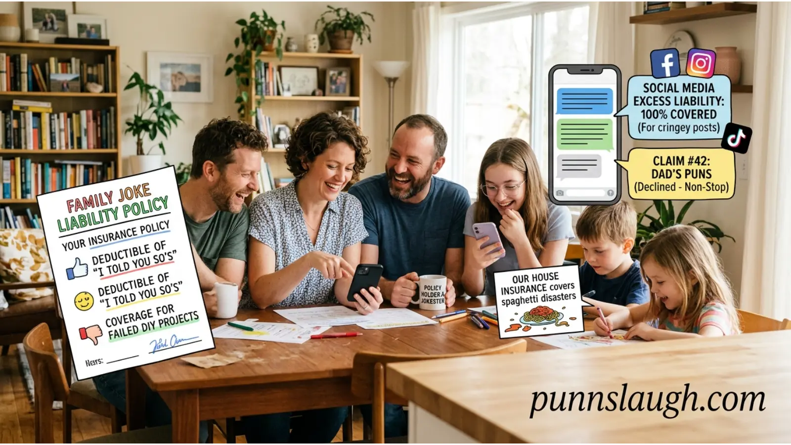 Everyday Social Media and Family Insurance Jokes