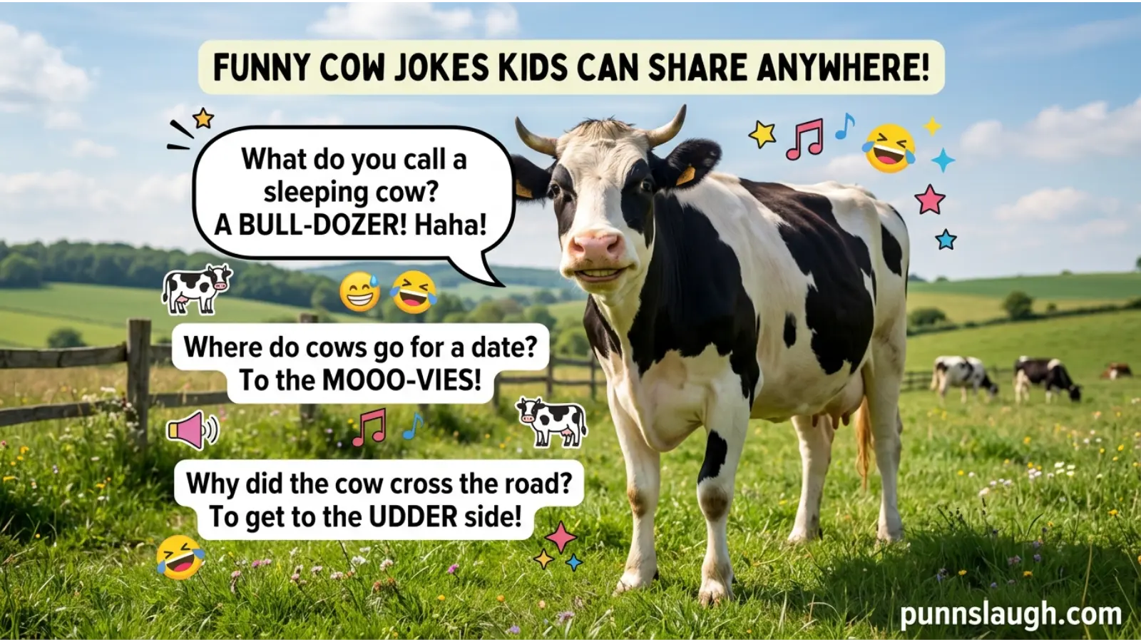 Funny Cow Jokes Kids Can Share Anywhere