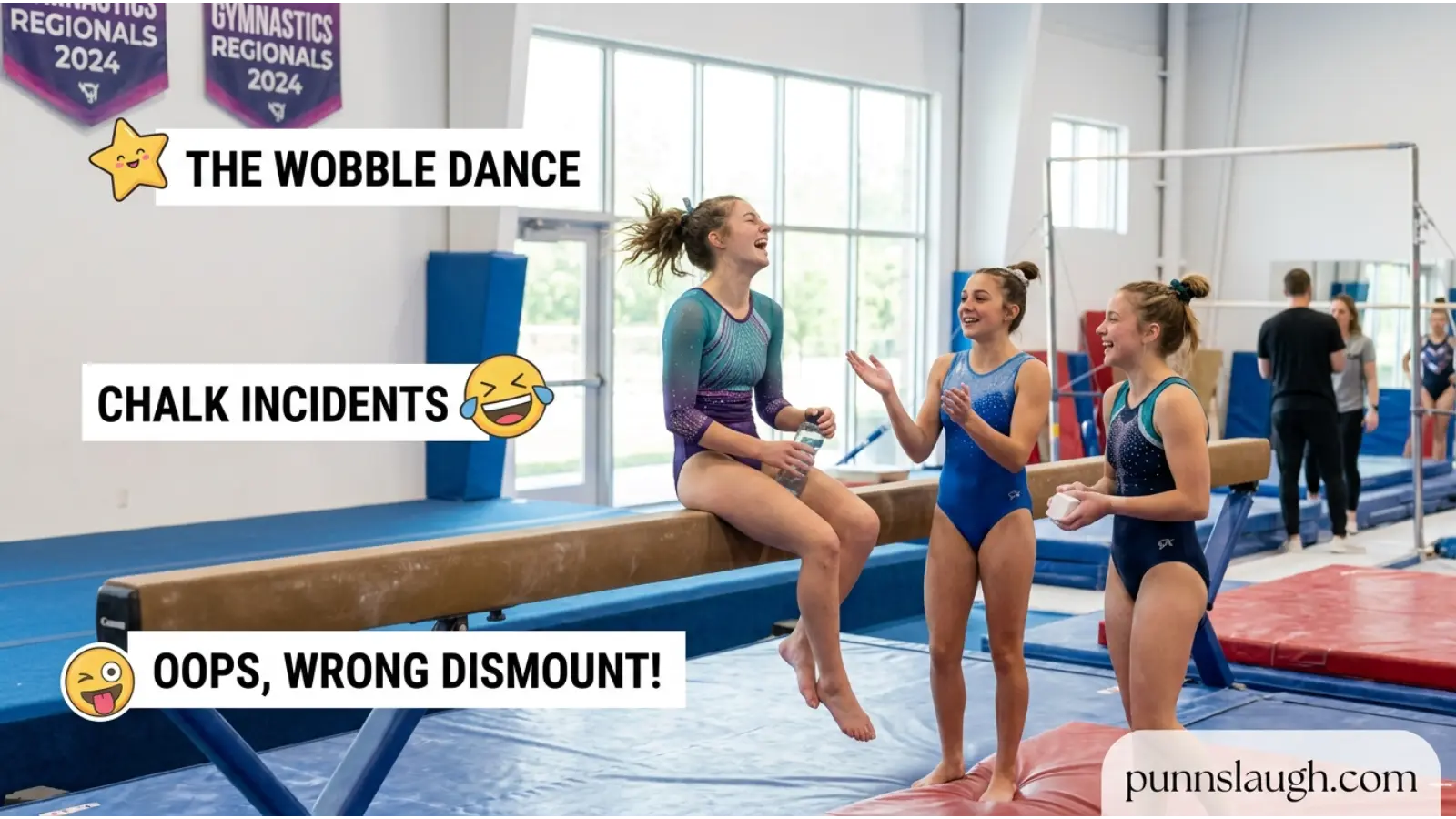 Gymnastics and Balance Beam Laughs