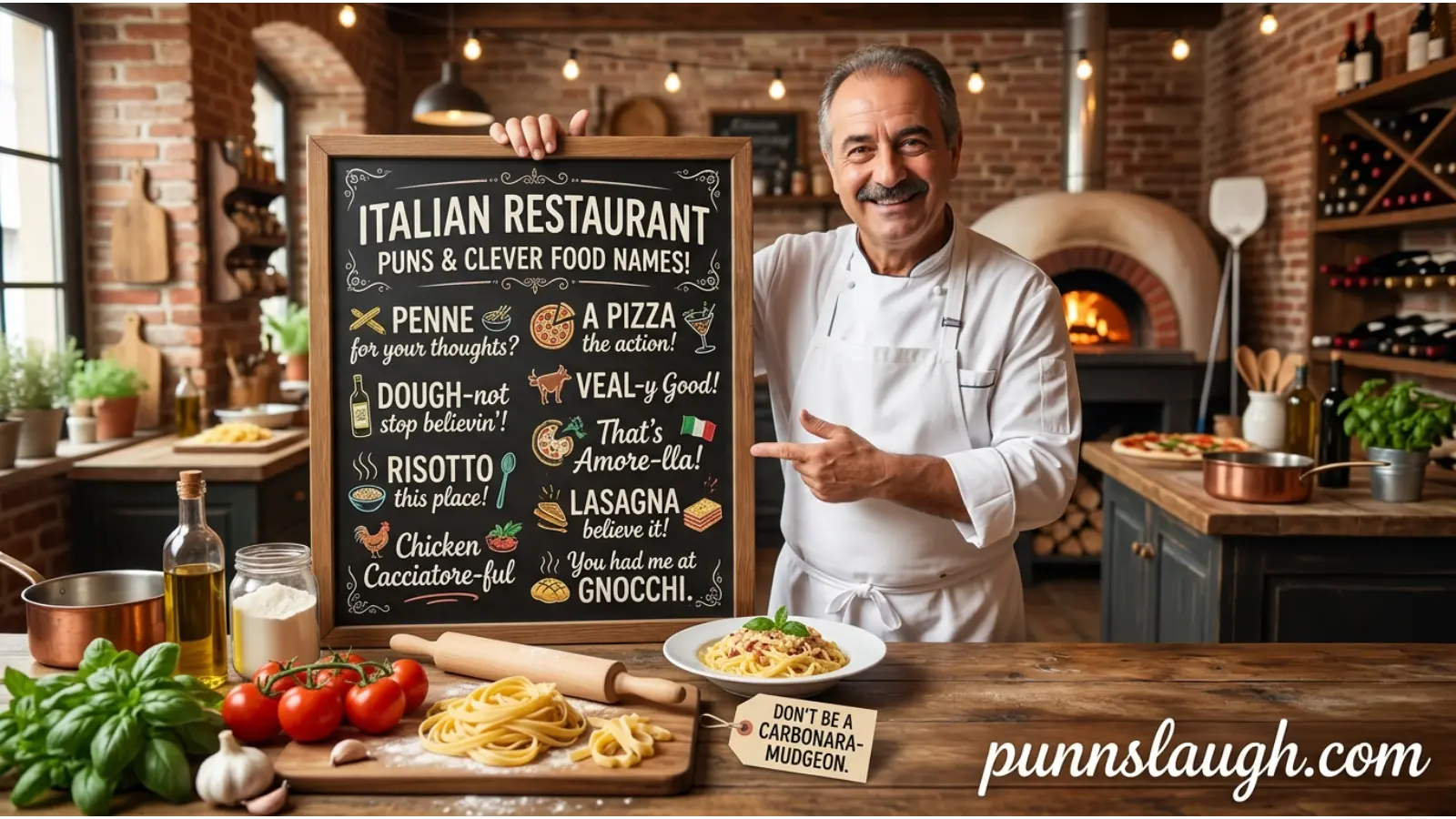 Italian Restaurant Puns and Clever Food Names