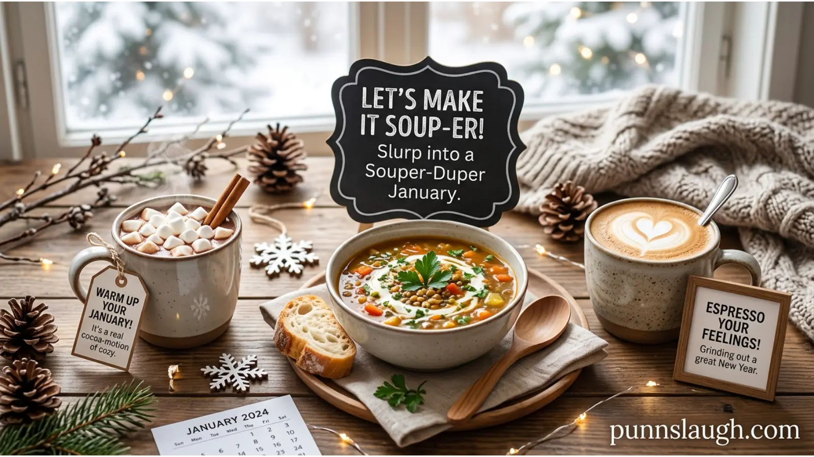 New Year Resolution Puns and Goal Setting.