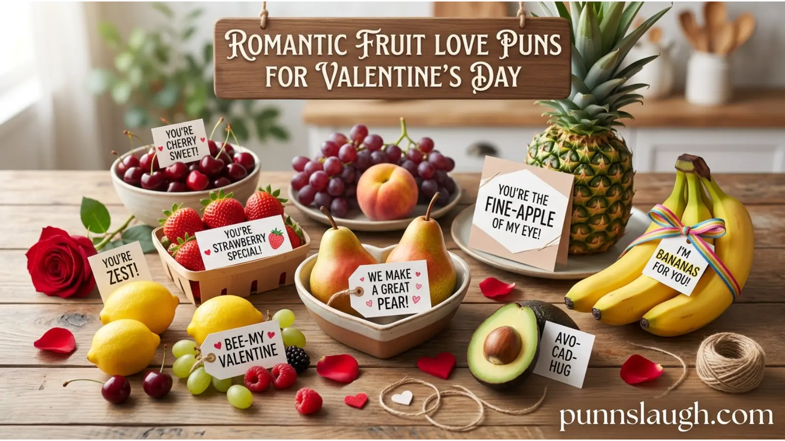 Romantic Fruit Love Puns for Valentine’s Day