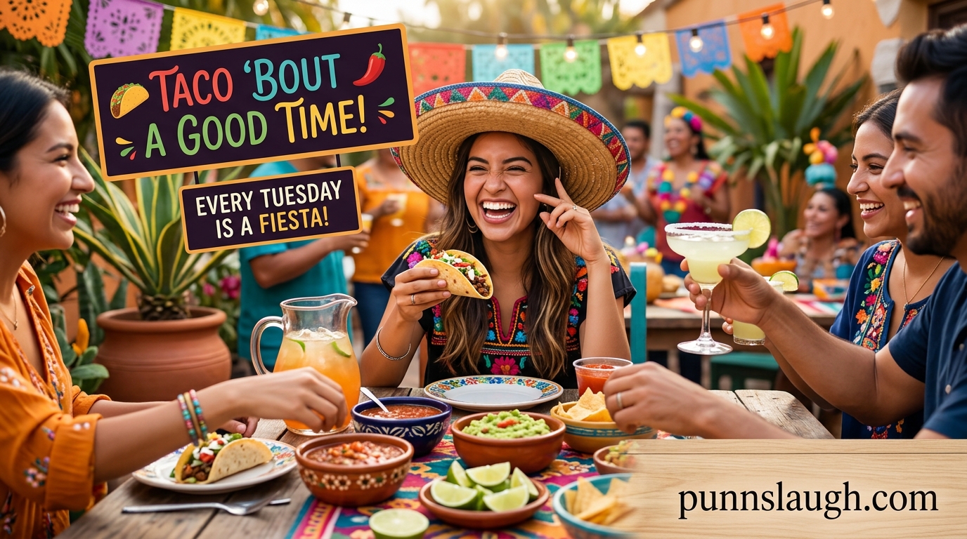 Taco Tuesday Humor and Fiesta Vibes