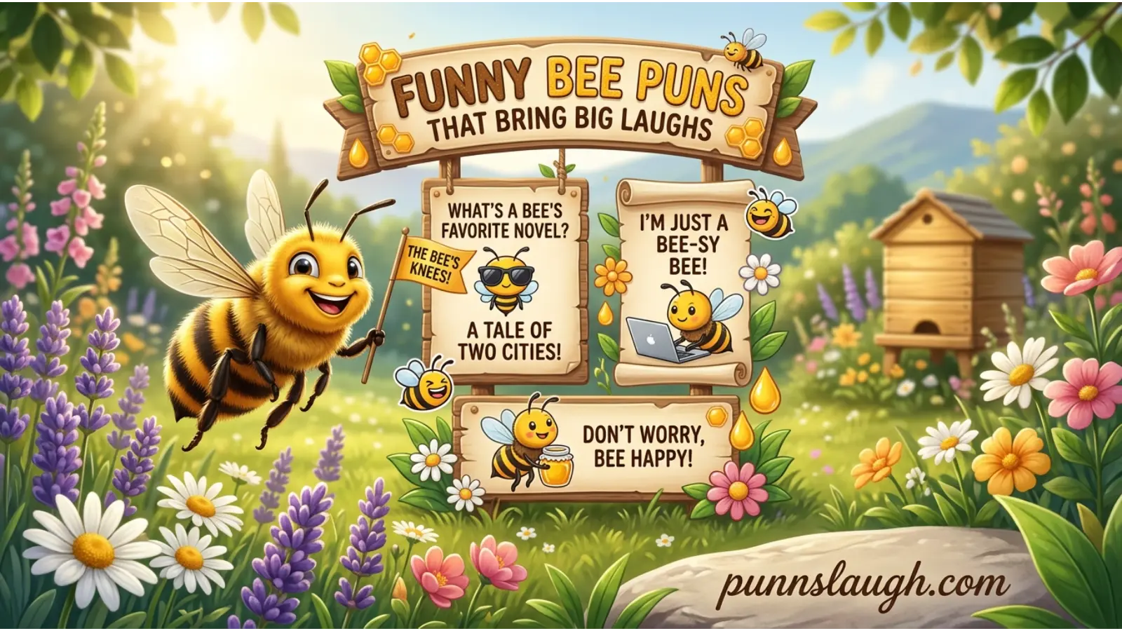 Funny Bee Puns That Bring Big Laughs