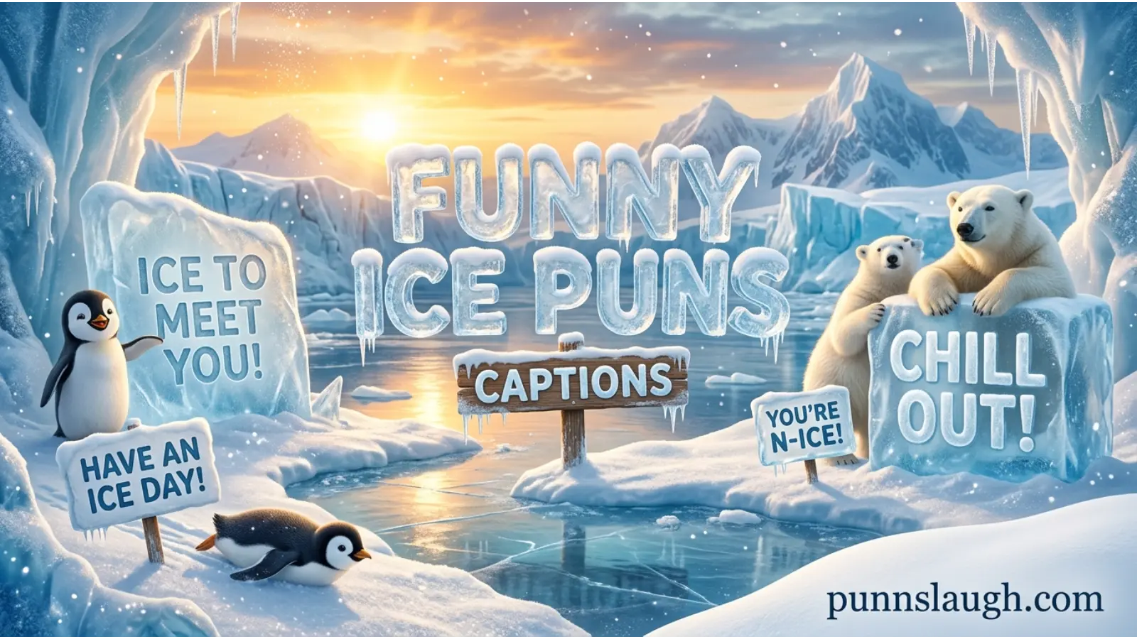 Funny Ice Puns Captions