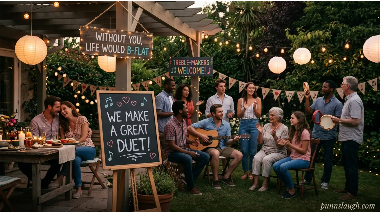 Romantic Party Family and Friend Music Puns