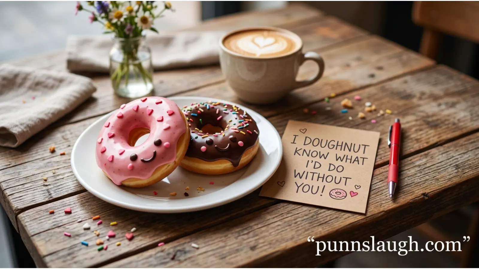 Romantic Donut Love Puns