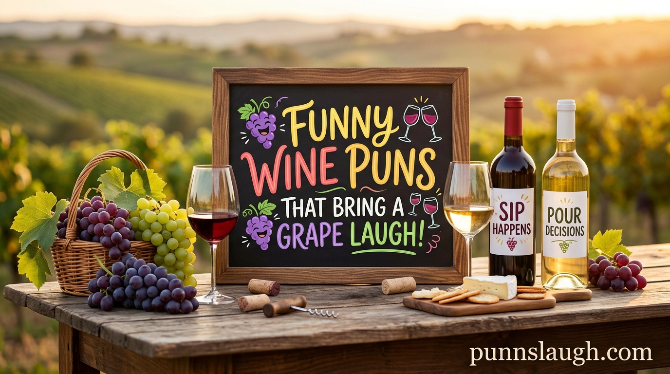 Funny Wine Puns That Bring a Grape Laugh