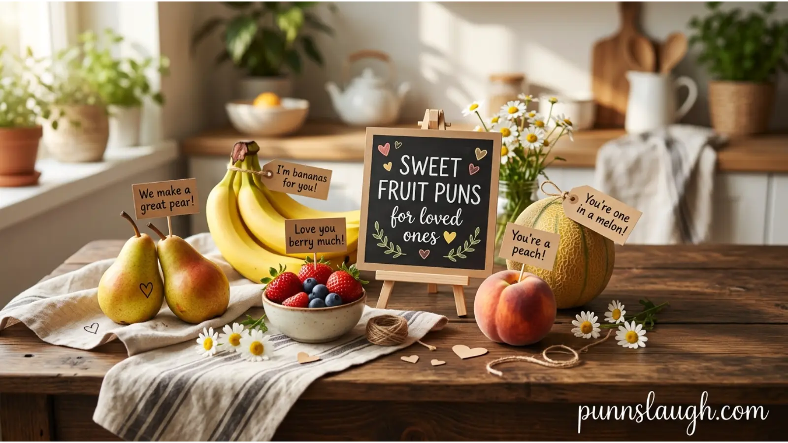 Romantic and Friendship Fruit Puns for Loved Ones